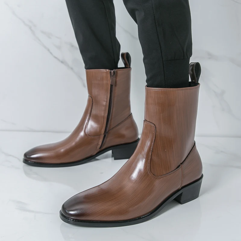 Chelsea Boots Men - Classic Comfy Ankle Boots Botas Fashion