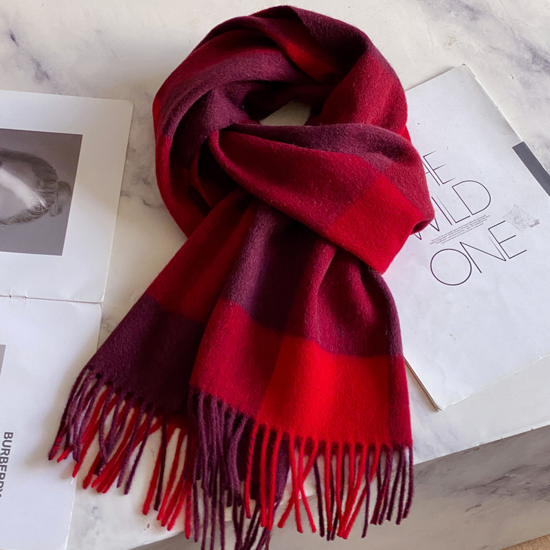 Men Scarf Wool - 100% Wool Scarf Men Women Winter