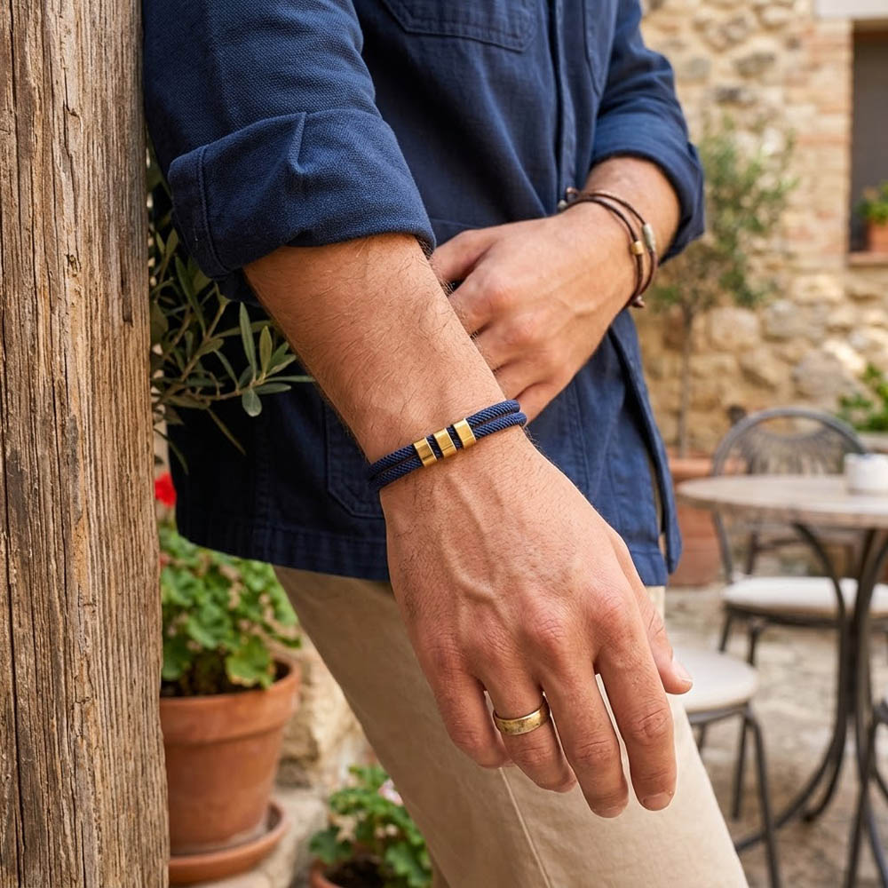 Milan Men'S Fashion - Fashion Double Layer Milan Rope Bracelet