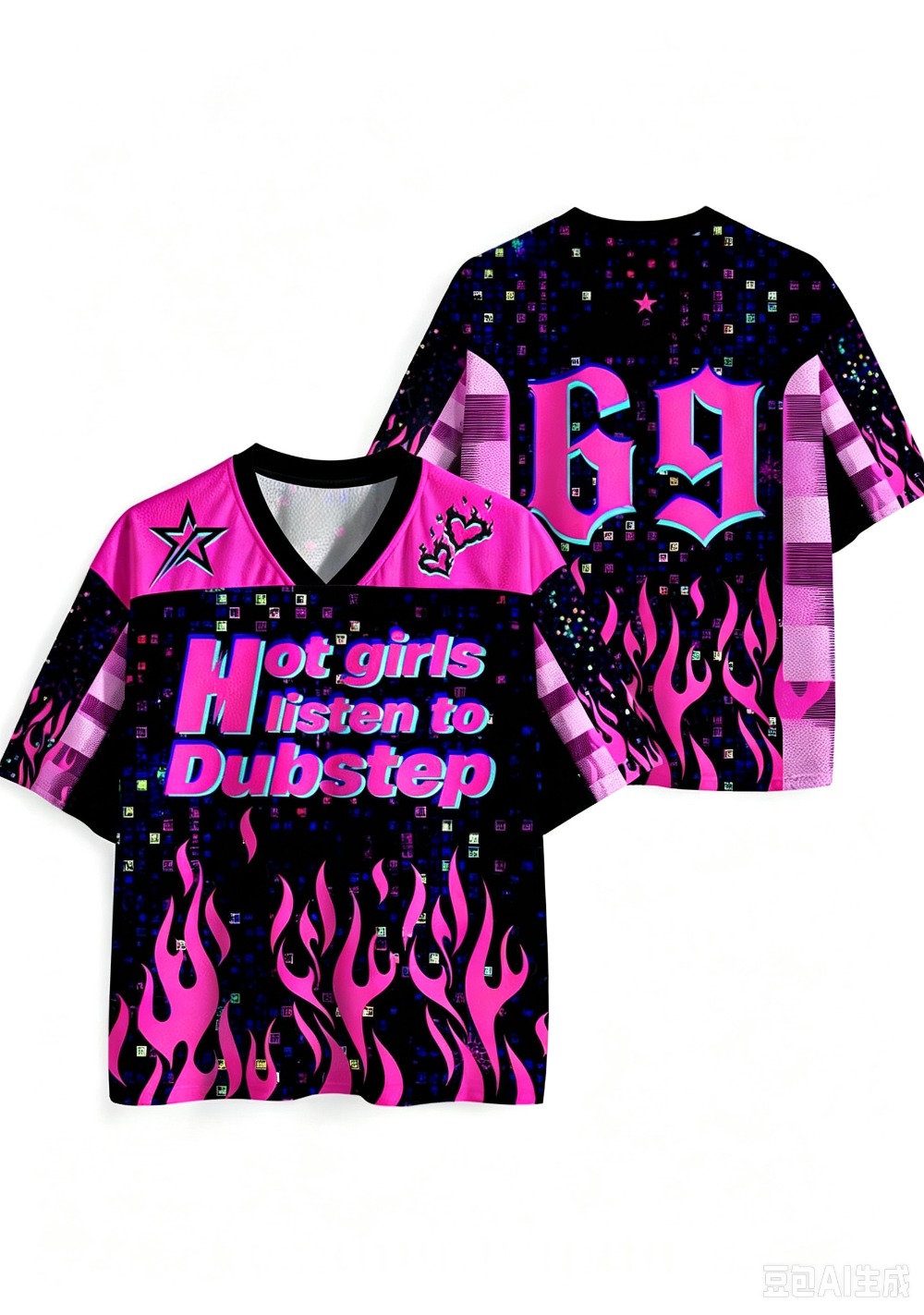 Men'S Fashion V Neck T Shirts - 3DPrint Hot Man Women Summer Y2K
