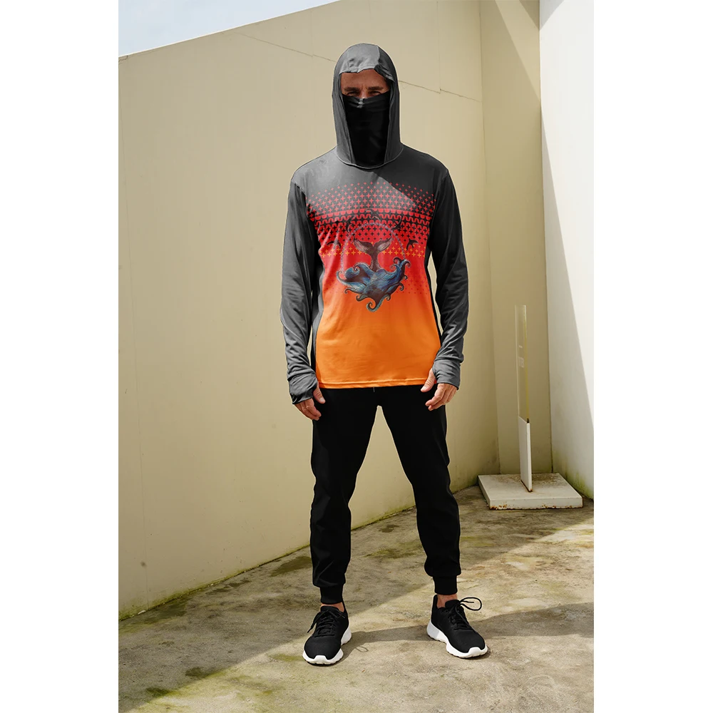 Men Fashion Upper - Fishing Shirts Men Sun Protection Hoodie