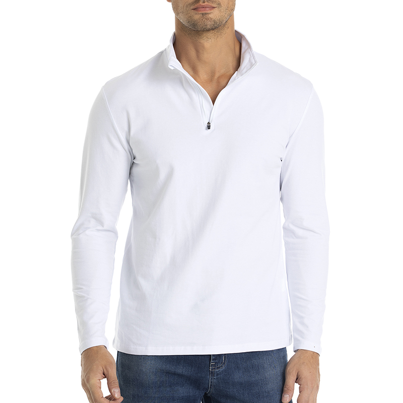 Mens Fashion Quarter Zip - Men's 1/4 Zipper Long Sleeve Shirt
