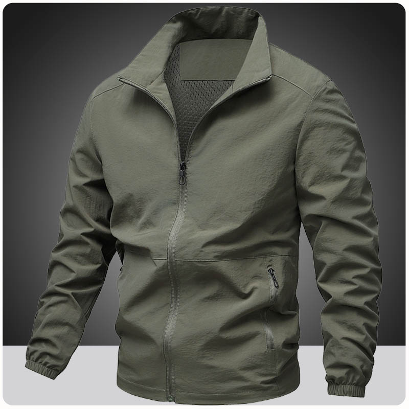 Mens Fashion Bomber Jacket - Spring Lightweight Varsity Jacket Men Summer