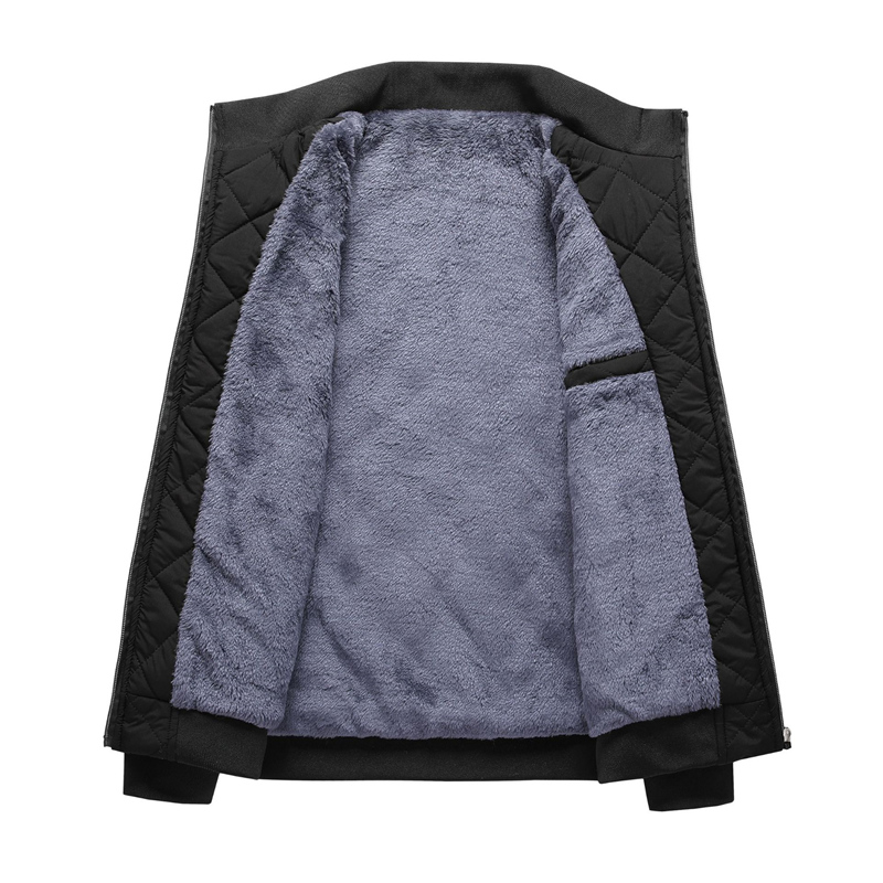 Mens Fashion Bomber Jacket - Autumn Winter Bomber Jacket Men Diamond