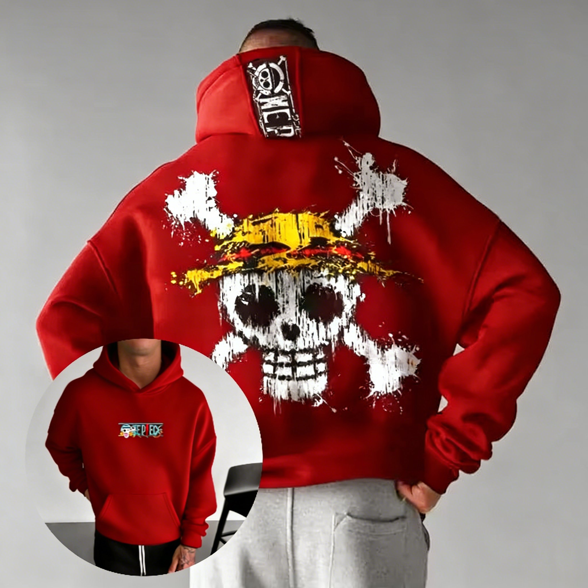 Mens Fashion Mullet - 2026 Spring Oversized One Piece Hooded