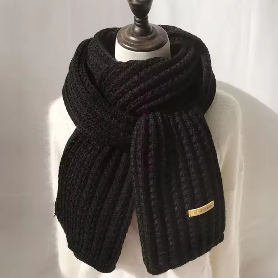 Thick Cable Knit Warm Cashmere - Men Scarf Wool ulasan dan harga