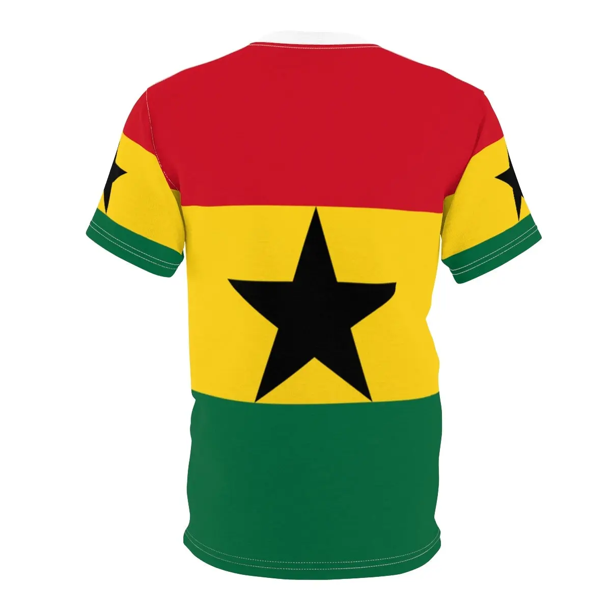 Abstract Vintage Ghana Flag 3D - Mens Fashion Dress Shirts ulasan dan harga