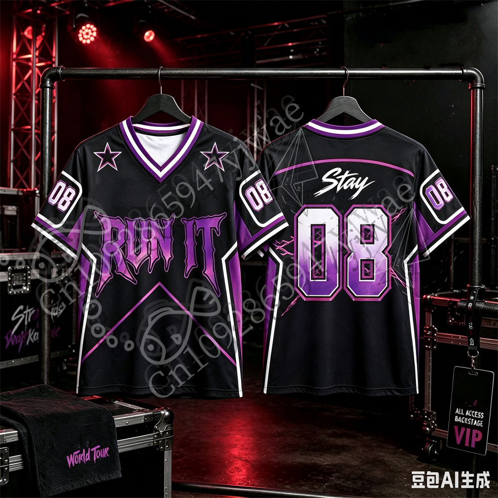 2026 Run It Jersey Kpop Concer - Men'S Fashion V Neck T Shirts ulasan dan harga