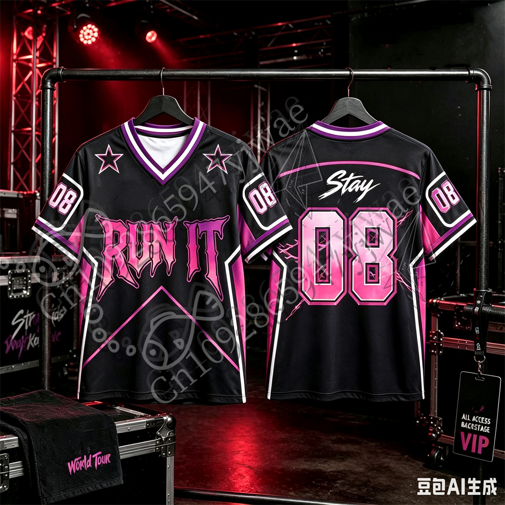 2026 Run It Jersey Kpop Concer - Men'S Fashion V Neck T Shirts ulasan dan harga