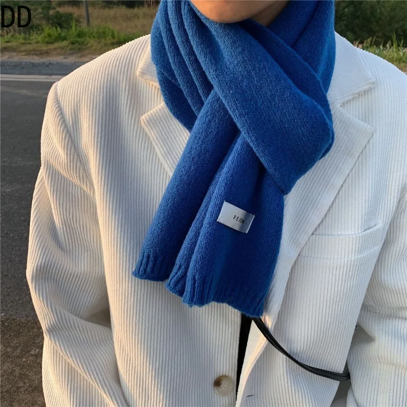 Simple Chic Solid Soft Scarf A - Men Scarf Wool ulasan dan harga