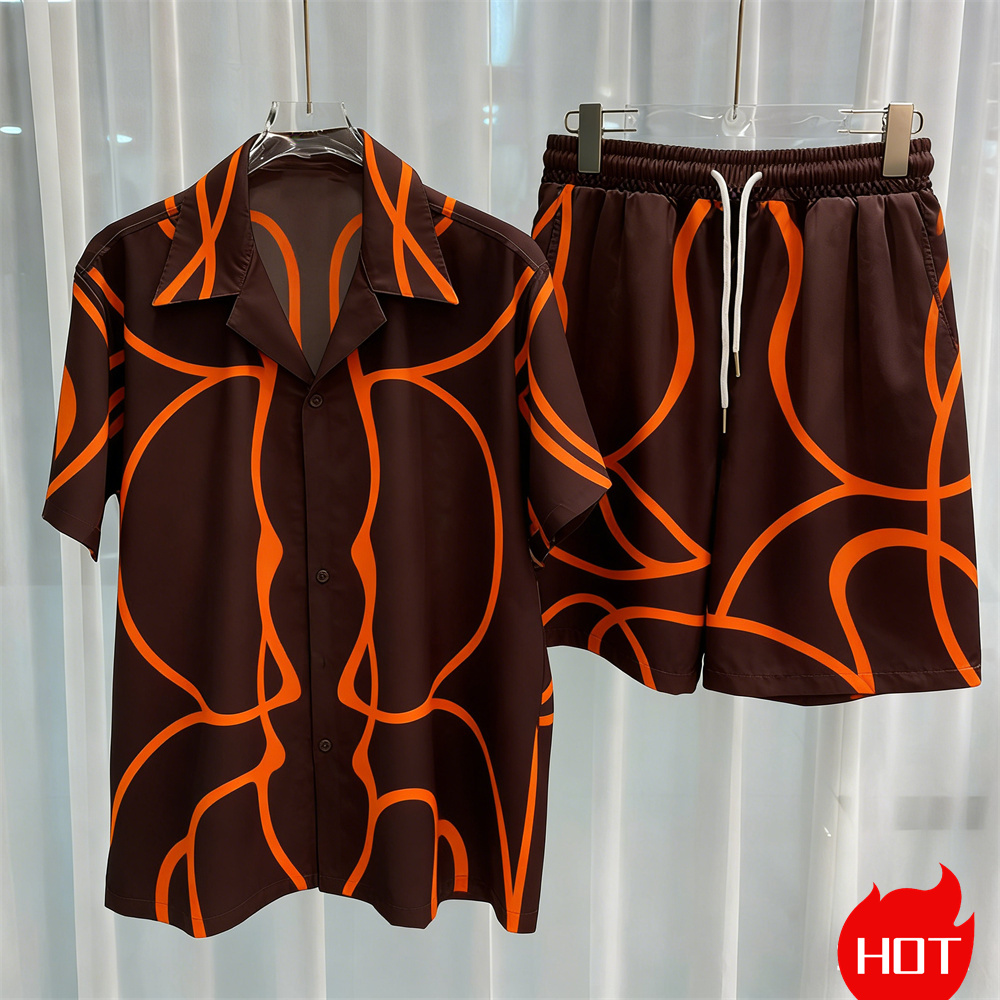 Digital printed men's set fash - Men Fashion Upper ulasan dan harga
