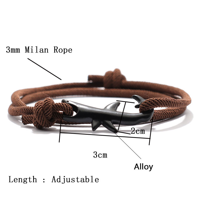 New Nautical Bracelet Men Blac - Milan Men'S Fashion ulasan dan harga