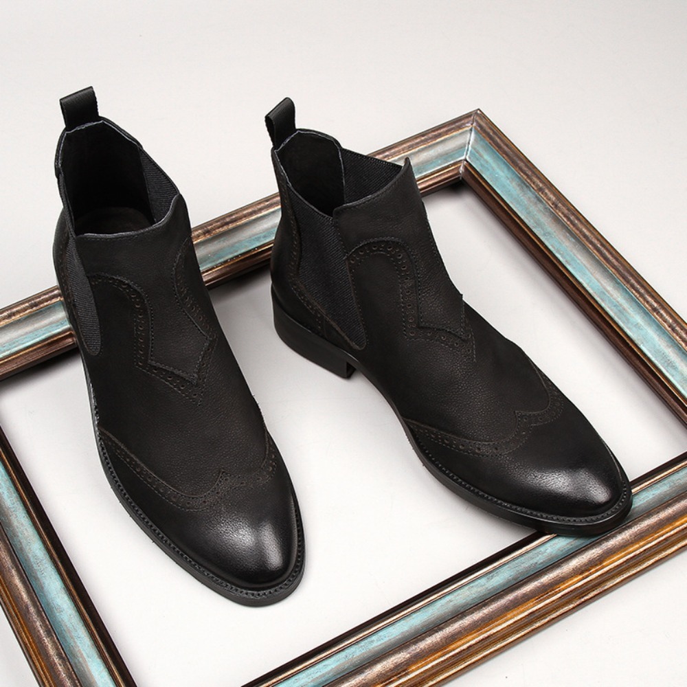 Fashion Grey Chelsea Boots Men - Chelsea Boots Men ulasan dan harga