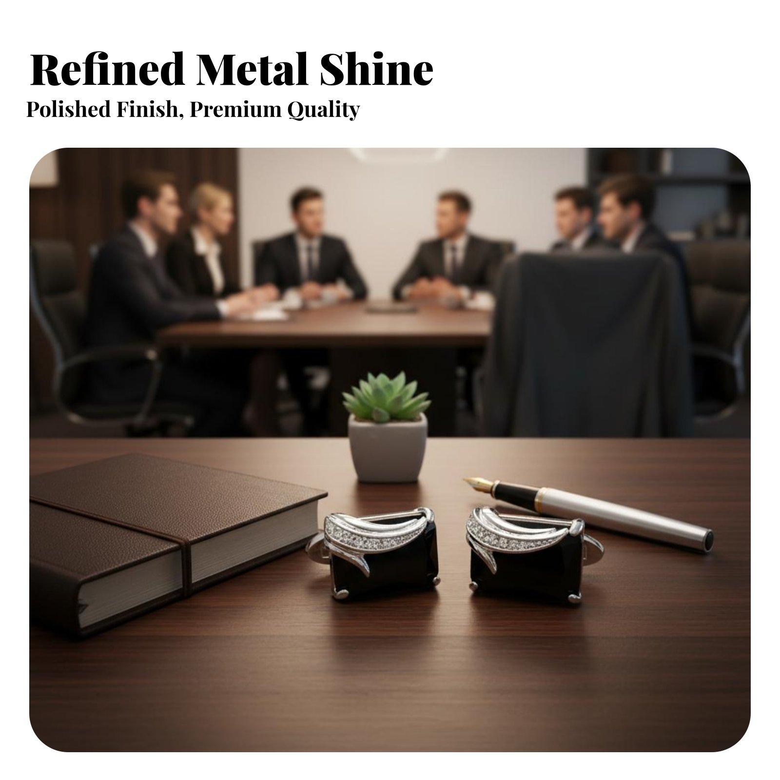 Fashion Crystal Men Cufflinks  - Mens Fashion Dress Shirts ulasan dan harga