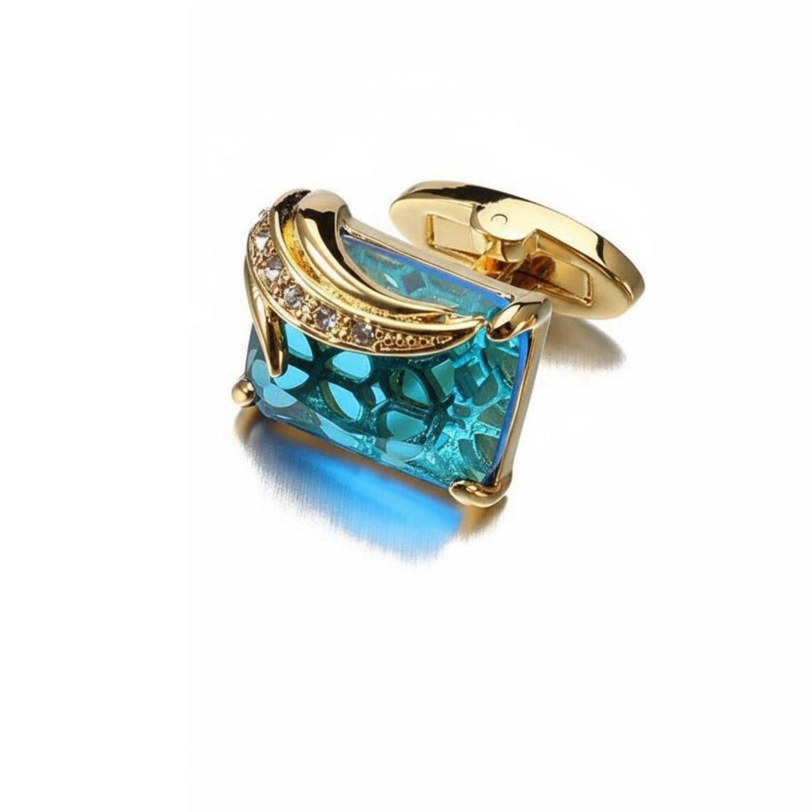 Fashion Crystal Men Cufflinks  - Mens Fashion Dress Shirts ulasan dan harga