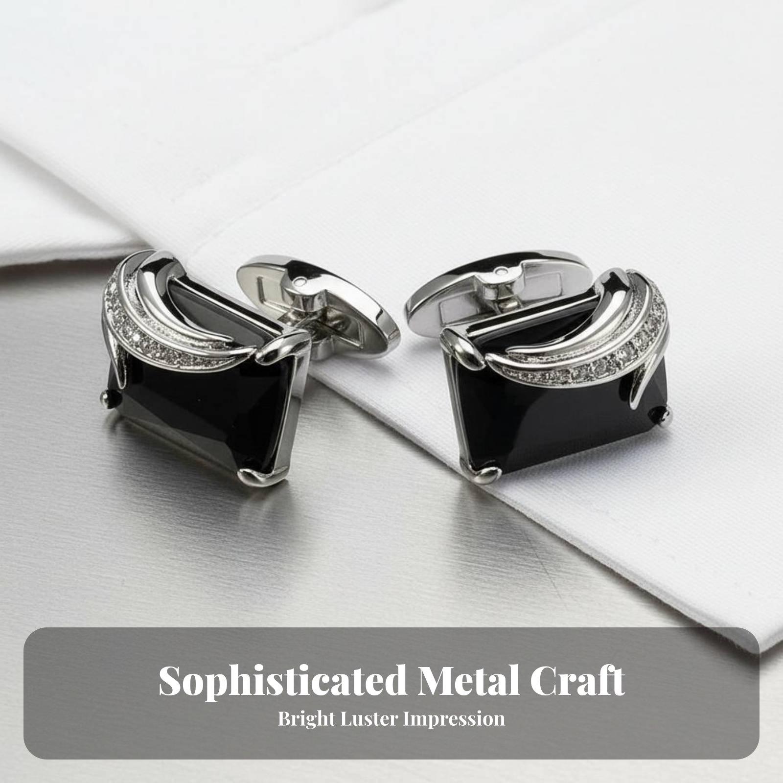 Fashion Crystal Men Cufflinks  - Mens Fashion Dress Shirts ulasan dan harga