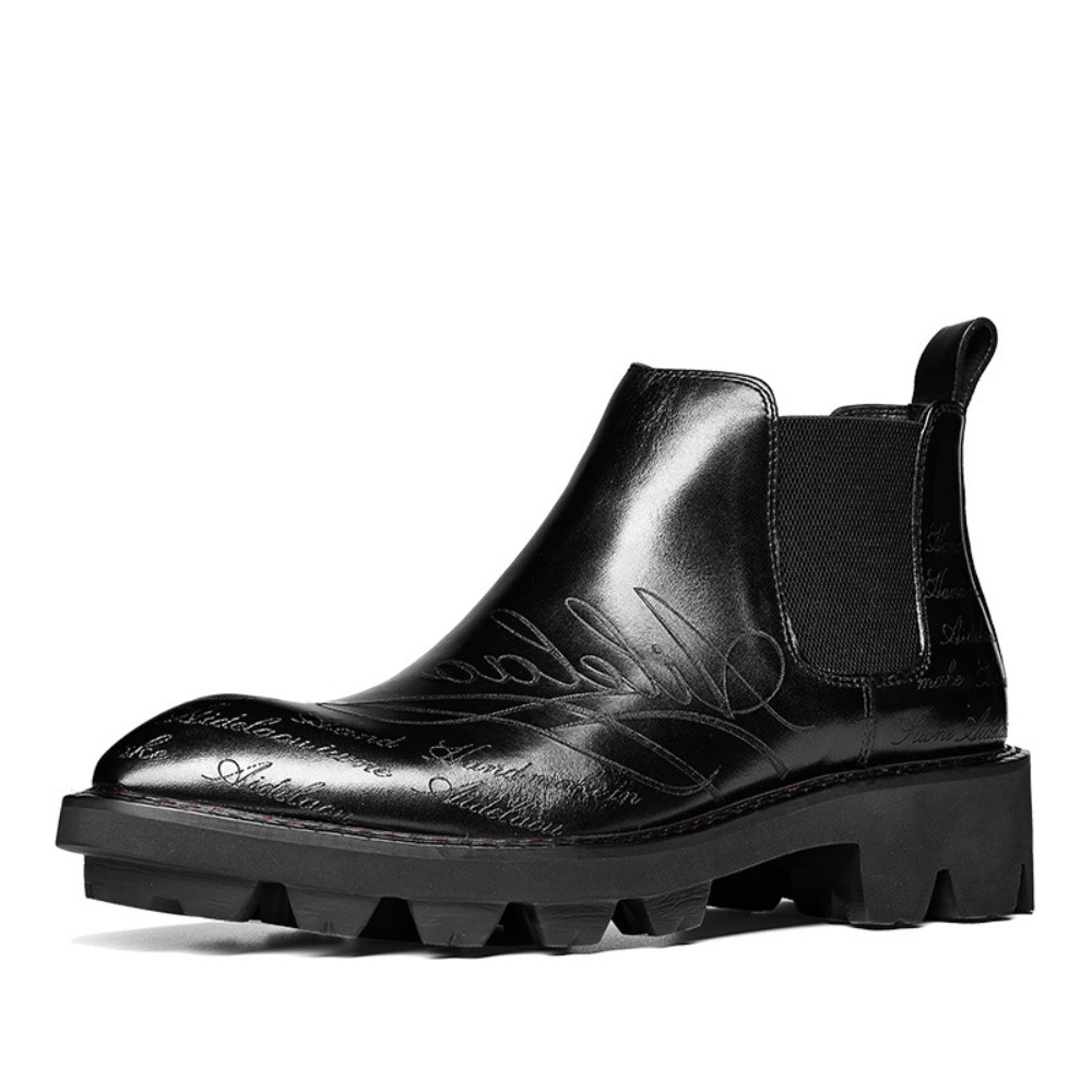 Genuine Leather Dress Shoe for - Chelsea Boots Men ulasan dan harga
