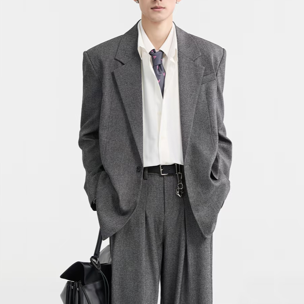 Fashion Dark Grey Loose Men's  - Mens Fashion Dark Grey Pants ulasan dan harga