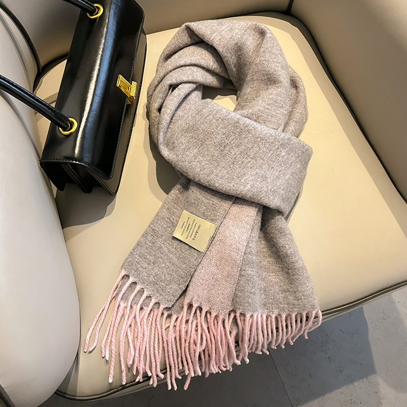 New 100% Wool Scarf Men Women  - Men Scarf Wool ulasan dan harga