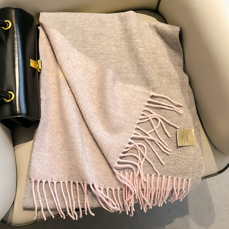 New 100% Wool Scarf Men Women  - Men Scarf Wool ulasan dan harga