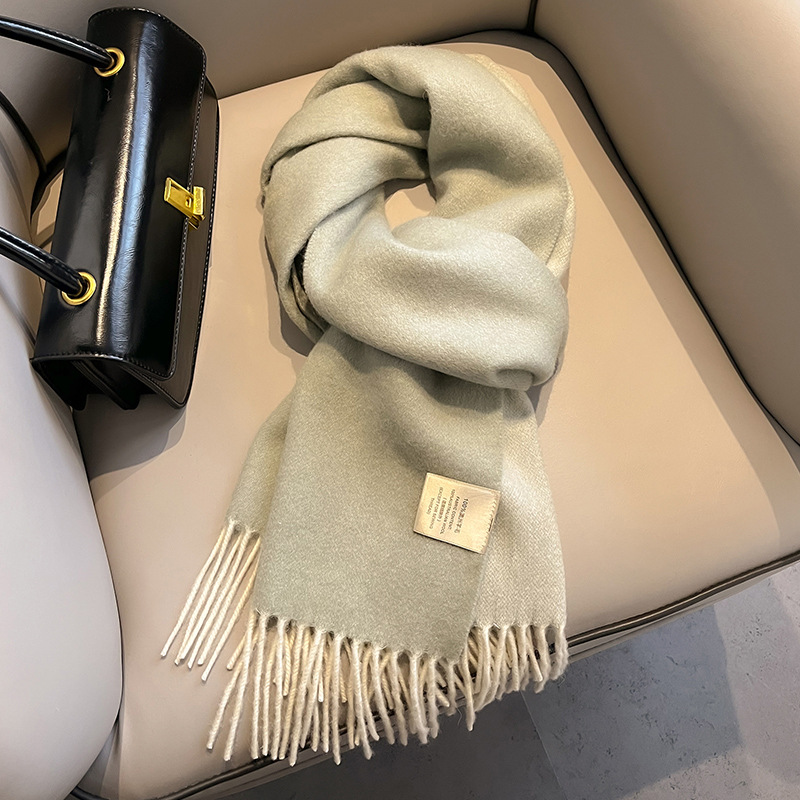 New 100% Wool Scarf Men Women  - Men Scarf Wool ulasan dan harga