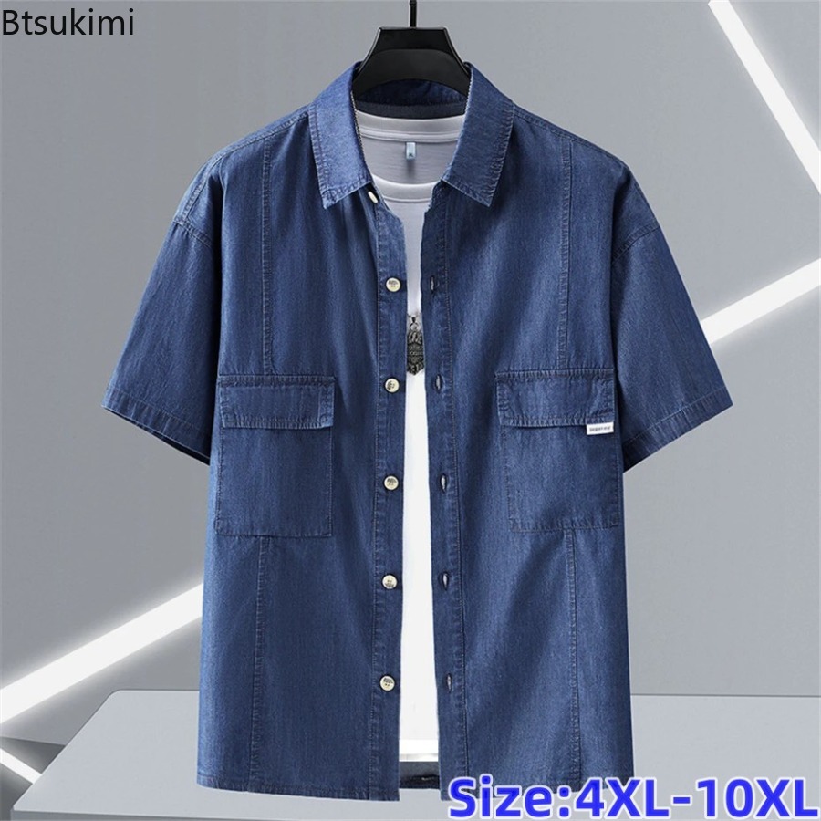Men's Plus Size Pure Cotton De - Men'S Fashion For Fat Guys ulasan dan harga