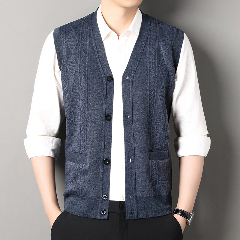 Autumn Winter Mens Vest Casual - Mens Fashion Mullet ulasan dan harga