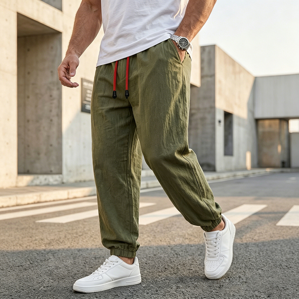 Men's Casual Harem Pants Loose - Men Fashion King ulasan dan harga