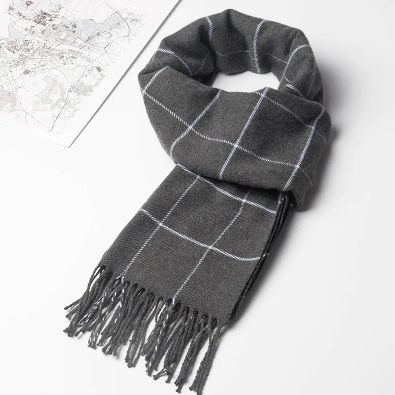 2023 New Winter Men Scarf Keep - Men Scarf Wool ulasan dan harga