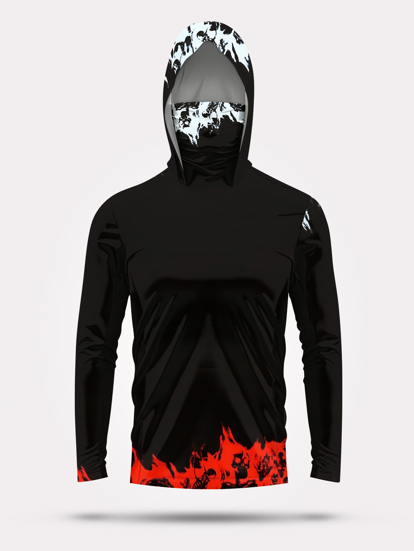 Men Hood Fishing Shirt long sl - Men Fashion Upper ulasan dan harga
