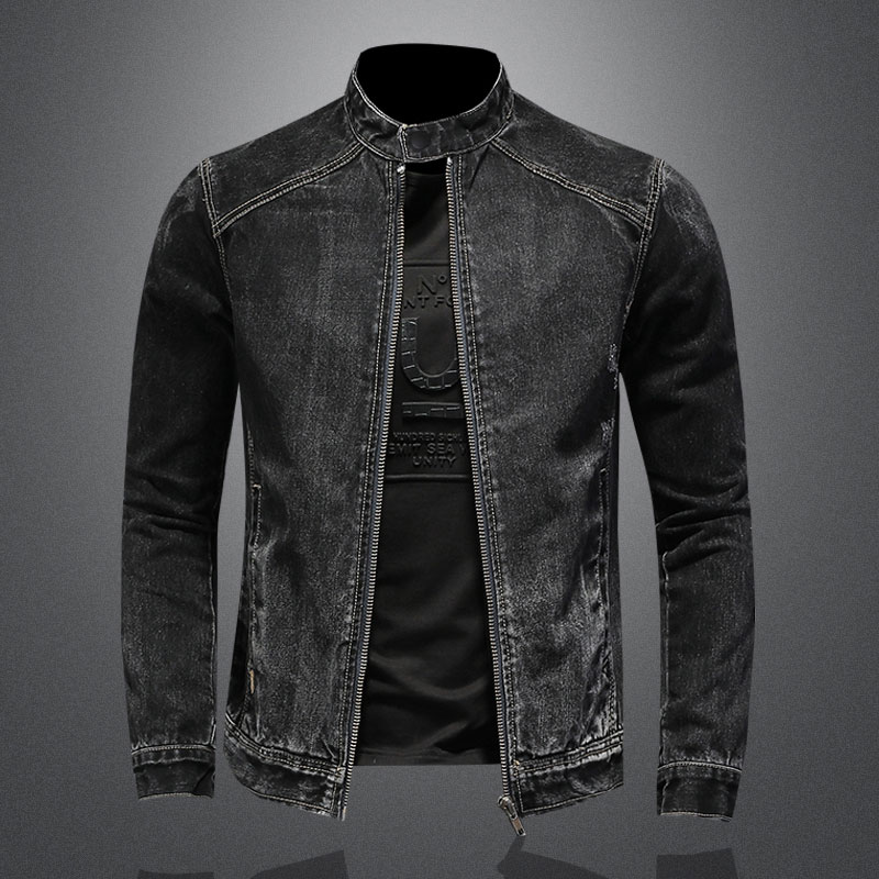Men Vintage Stand Collar Pilot - Mens Fashion Bomber Jacket ulasan dan harga
