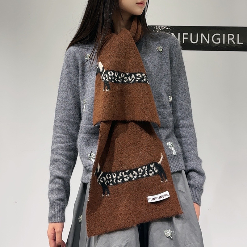Korean Version Wool Blend Pupp - Men Scarf Wool ulasan dan harga