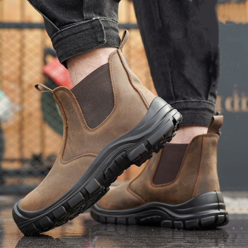 large size men's fashion steel - Chelsea Boots Men ulasan dan harga