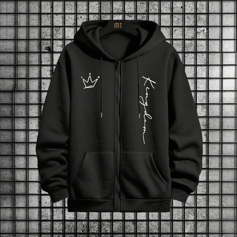 King Letter Print Hoodie and S - Men Fashion King ulasan dan harga