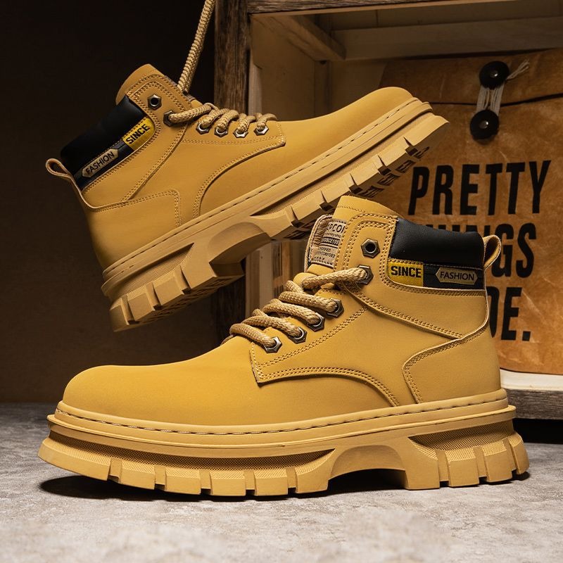 Vintage Men Platform Ankle Boo - Chelsea Boots Men ulasan dan harga