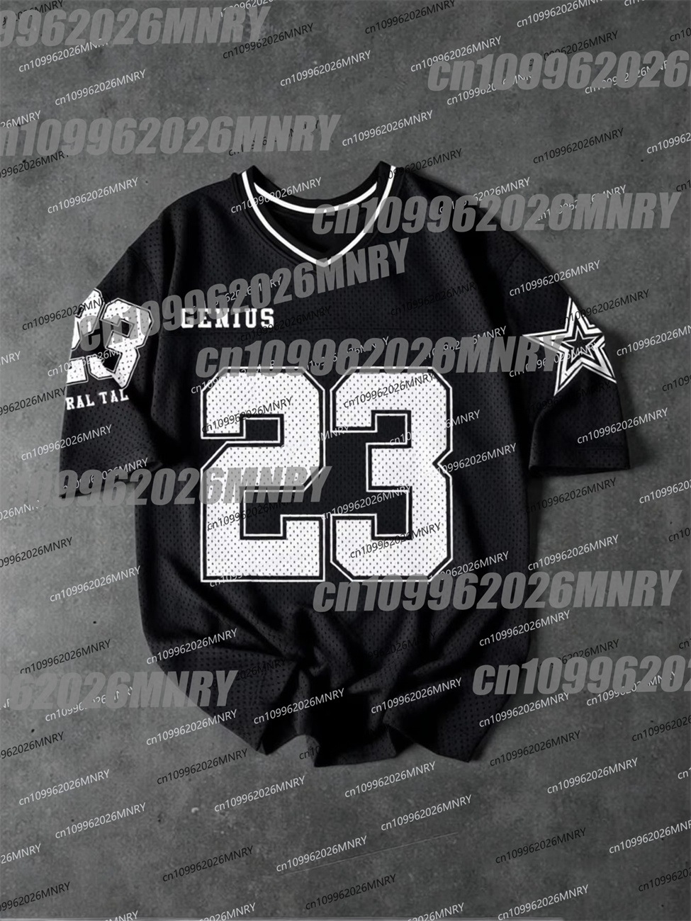 Summer Mesh T Shirt Number 23  - Men'S Fashion V Neck T Shirts ulasan dan harga