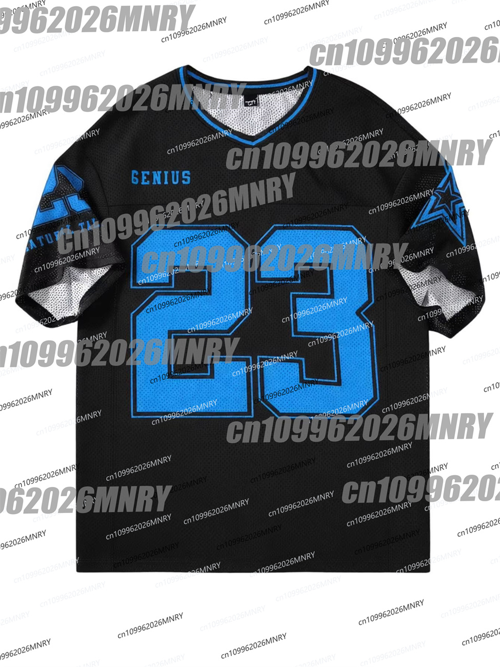 Summer Mesh T Shirt Number 23  - Men'S Fashion V Neck T Shirts ulasan dan harga