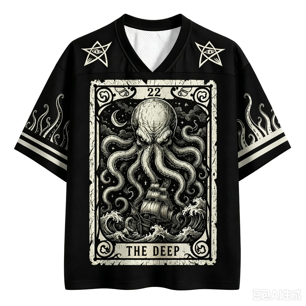 2026 Best-selling Fun Octopus  - Men'S Fashion V Neck T Shirts ulasan dan harga