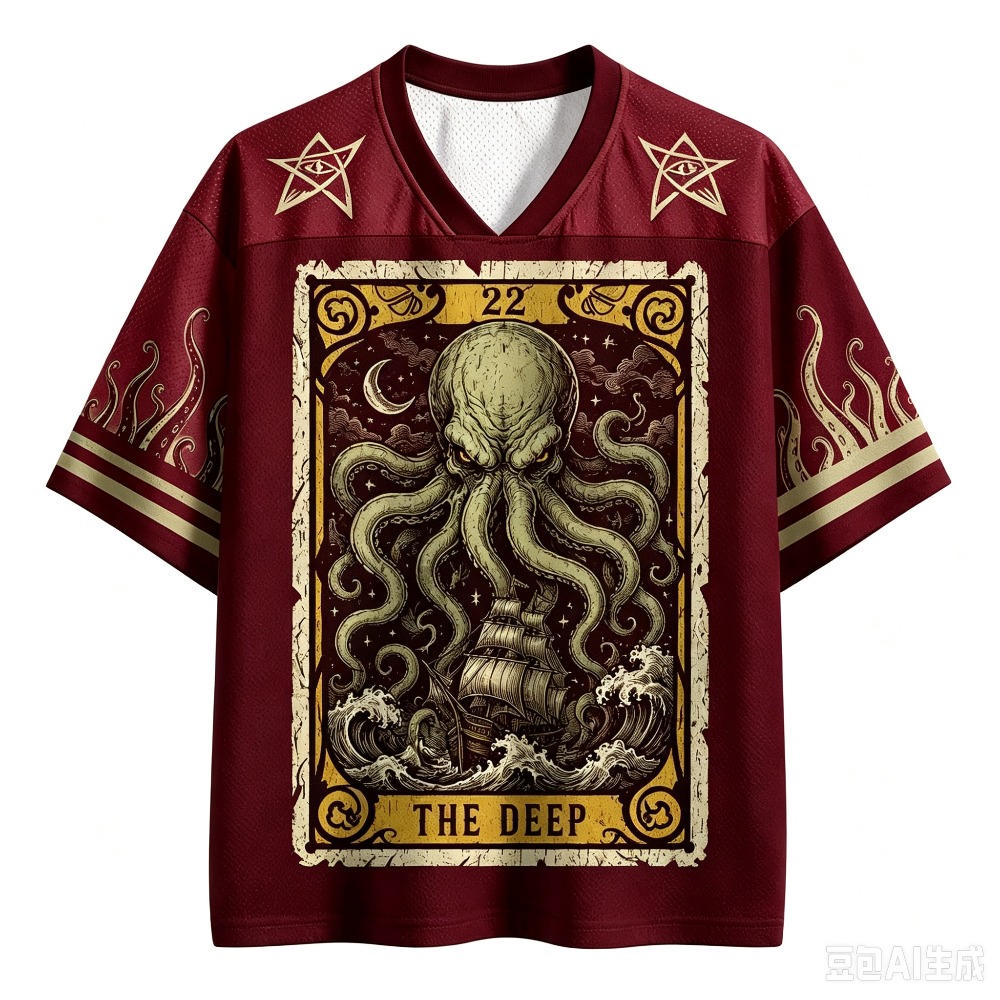 2026 Best-selling Fun Octopus  - Men'S Fashion V Neck T Shirts ulasan dan harga