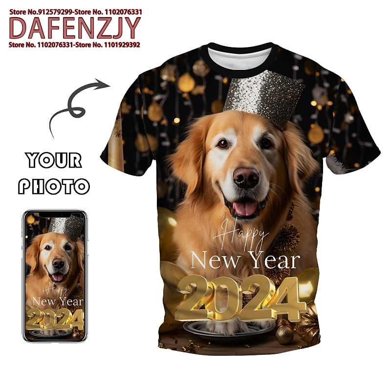 Custom Funny Pet Photo 3D All  - Mens Fashion Dress Shirts ulasan dan harga