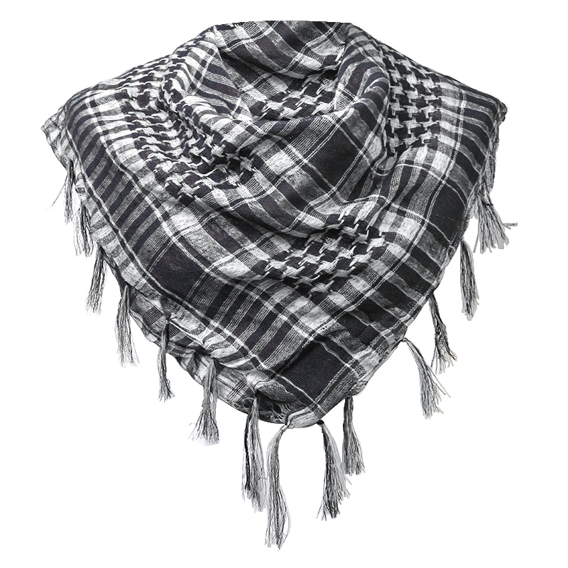 Houndstooth Scarf Plaid Hijab  - Men Fashion Elegant ulasan dan harga