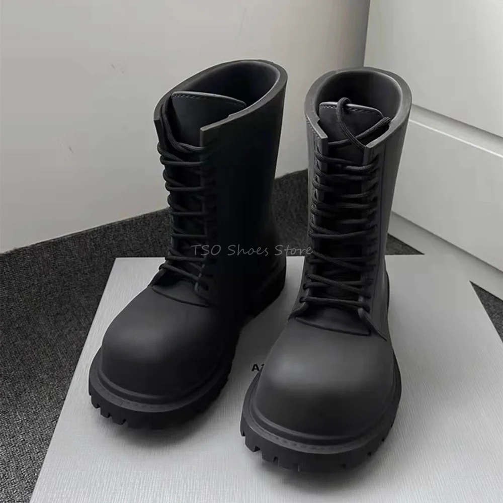 Thick Bottom Black Boots for M - Chelsea Boots Men ulasan dan harga