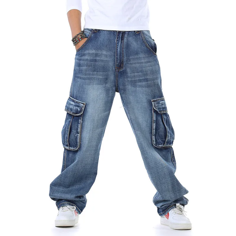 Mens Baggy Jeans Spring and Au - Men'S Fashion For Fat Guys ulasan dan harga