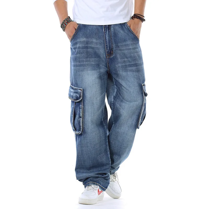 Mens Baggy Jeans Spring and Au - Men'S Fashion For Fat Guys ulasan dan harga