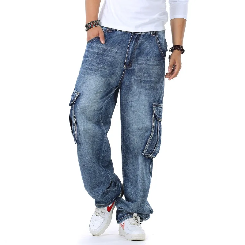 Mens Baggy Jeans Spring and Au - Men'S Fashion For Fat Guys ulasan dan harga