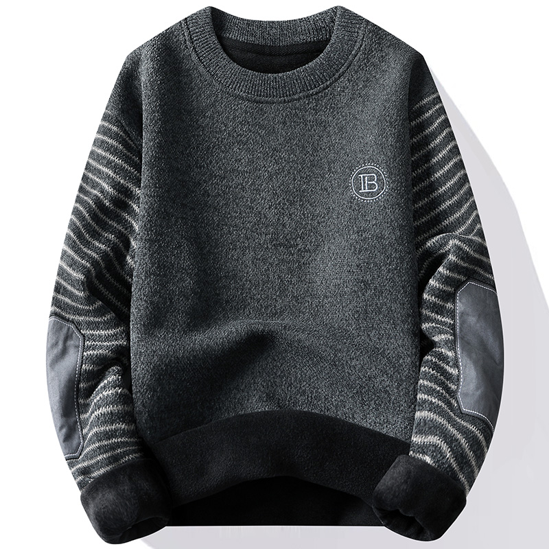 Men's Sweater Patckwork Round  - Mens Fashion Mullet ulasan dan harga