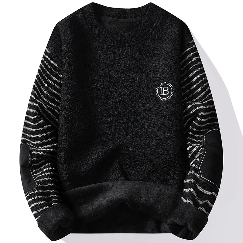 Men's Sweater Patckwork Round  - Mens Fashion Mullet ulasan dan harga