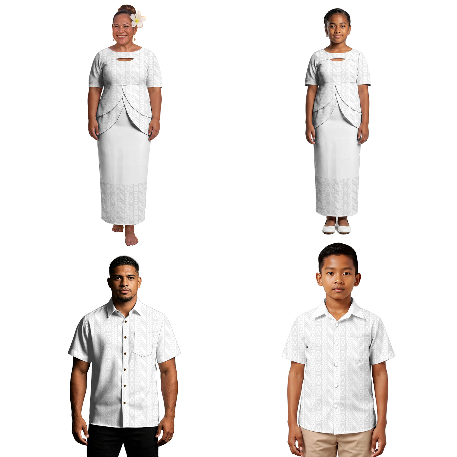 Plus Size Tribal Women Samoan  - Mens Fashion Dress Shirts ulasan dan harga