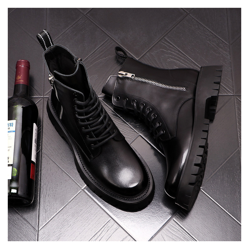 Men Luxury Fashion Genuine Lea - Chelsea Boots Men ulasan dan harga