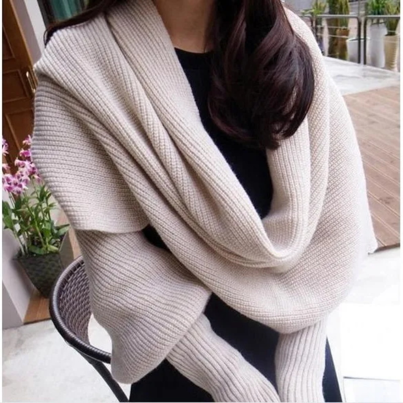 SupSindy Women Winter Scarf Eu - Men Scarf Wool ulasan dan harga